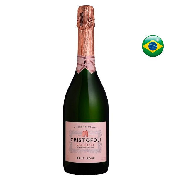 01 espumante brasileiro cristofoli dodici brut rose 12 meses