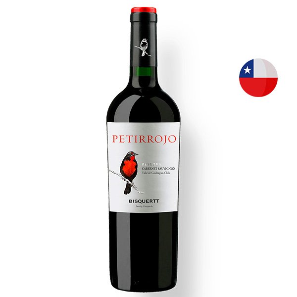 01 vinho tinto chileno bisquertt petirrojo reserva carmenere