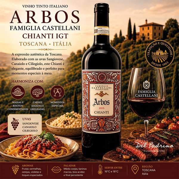 Vinho Tinto Arbos Famiglia Castellani Chianti